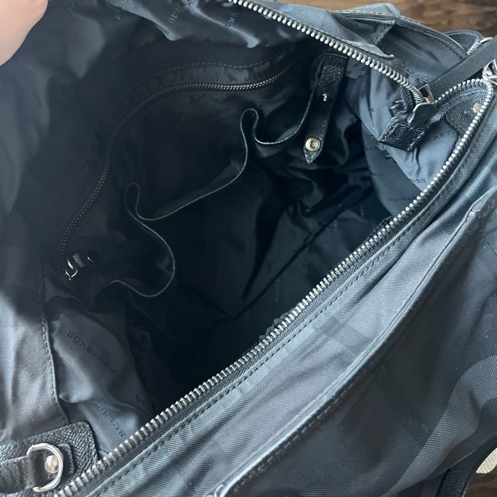 Burberry Graceford Nylon Tonal Check Diaper Bag - Picture 11 of 16